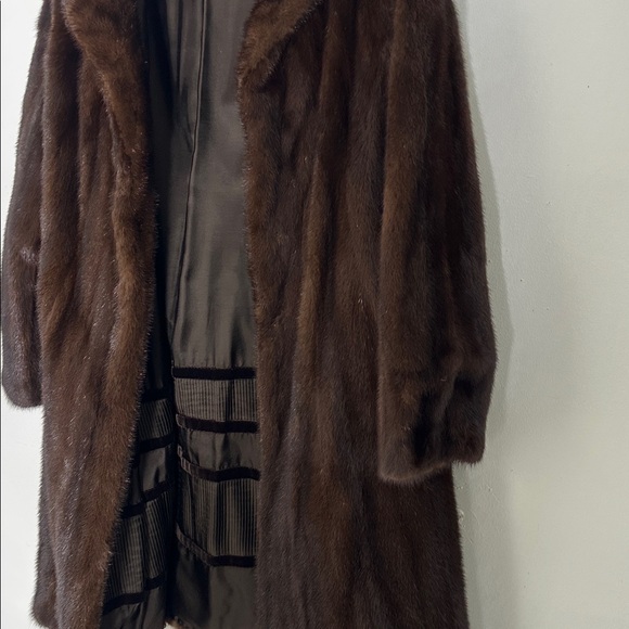Vintage Graggs Mahogany Mink Real Fur Coat Pristine Shape - Picture 7 of 7